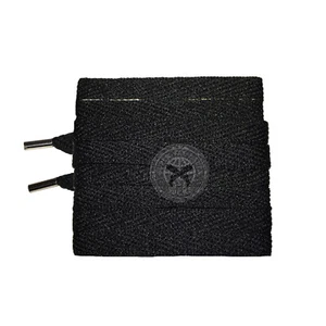 Mr Lacy Magnies - Black Magnetic Tips Shoelaces (130cm Length | 8mm Width) - Picture 1 of 1
