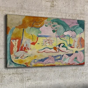 Canvas Print 100x50 The happiness of life Henri Matisse Wall Art Framed Decor - Picture 1 of 7