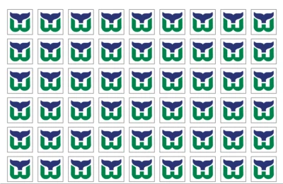 54 pegatinas del equipo de la NHL - Opciones mate o brillante - Cuadrado de 0,75" - Envío gratuito Foto 1 de 4