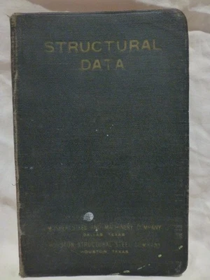 Structural Data for: Steel, Cast Iron, Ornamental Steel & Iron, Concrete & more - Image 1 of 4