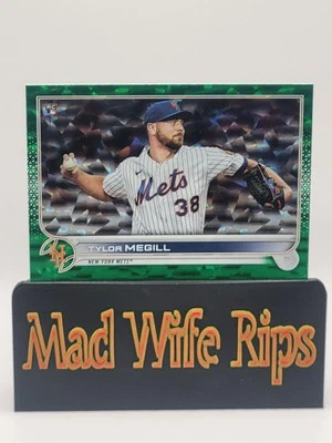 Tylor Megill (RC) 2022 Topps Series 1 Rookie Green Icy Foil /299 Mets  - Image 1 of 4