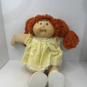 1978 1982 CABBAGE PATCH KIDS PUPPE 2 Grübchen ein Zahn grüne Augen orange/rote Haare - Bild 1 von 17