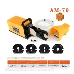 Alicates prensadores neumáticos eléctricos 220V AM-70 mordazas de doble uso de cobre y aluminio  - Imagen 1 de 18