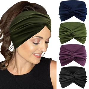 IVARYSS Extra Wide Headbands for Women Non-Slip, 7'' Large Twist Knotted Stretch - Picture 1 of 12