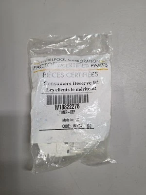 482493, W10822278 Defrost Timer Whirlpool, Kenmore Refrigerator NEW SEALED - Image 1 of 2