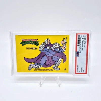 1989 Topps TMNT Ninja Turtles Shredder #5 Rookie Card 1st Edition PSA 9 - Image 1 of 2