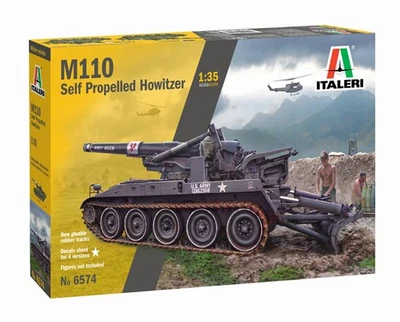 1:35 Italeri M110 A1 Kit IT6574 Modellino - Photo 1/2
