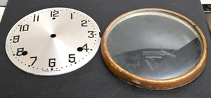 Antikes Gilbert Mantel Zifferblatt & Glaslünette Pat. Sep 7 1920 - Bild 1 von 7