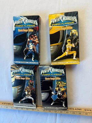 Power Ranger Power Play Back VHS Classic Ranger Edition: Blue/Yellow/Black/White - Image 1 of 4