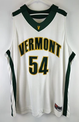 Футболка баскетбольная Vermont Catamounts Nike Team NCAA белая нашитая No54 размер 3XL - Изображение 1 из 4