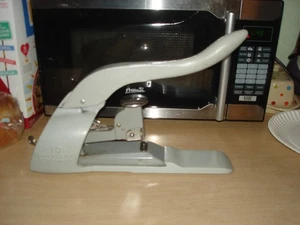 Vintage Swingline Schwerlast grau Stahl Hefter Nr. 13 USA + Power Lever No. 13 - Bild 1 von 9