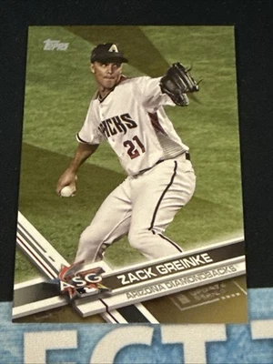 ZACK GREINKE 2017 Topps Update GOLD Parallel #/2017 - ARIZONA D'BACKS - US130 - Image 1 of 4