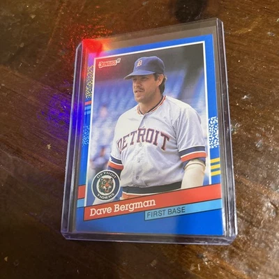 1991 DONRUSS DAVE BERGMAN #342 DETROIT TIGERS - Image 1 of 2