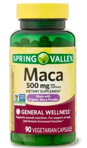 Spring Valley Maca Dietary Supplement - 500 mg - 90 count - Picture 1 of 3