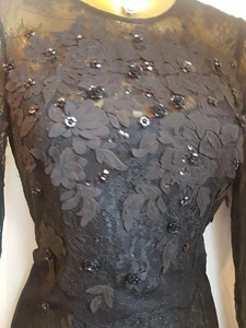 Karen Millen Black Sheath Dress - Picture 1 of 12