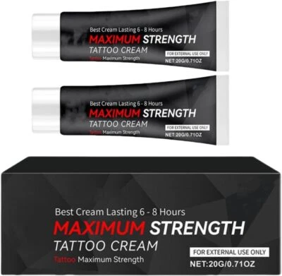 Tattoo Numibing Cream Gel 20 Grams- Up to 6 Hours Extra Strength for Tattoos - image 1 of 4