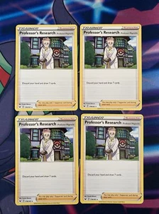4X Professor's Research 178/202 Espada y Escudo Pokémon Tarjeta JCC Casi Nueva - Imagen 1 de 1