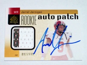 2011 SP Authentic Rookie Autograph Jersey Patch Jerrel Jernigan /699 Troy Giants - Picture 1 of 1