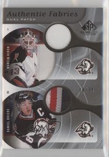 2005-06 SP Game Used Edition /35 Martin Biron Daniel Briere #AP2-BB Dual Patch