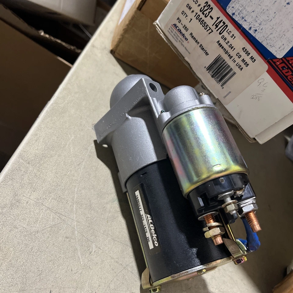 Genuine ACDelco GM Original Equipment 323-1470 Reman Starter Motor GM# 10465577 - Image 1 of 4