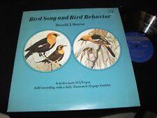 DONALD BORROR<>BIRD SONG AND BEHAVIOR<>Lp VINYL~US Pressing~DOVER 22779-0+BOOK