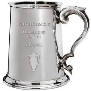 Premiership Champions Arsenal 2003 2004 1pt Pewter Tankard - Picture 1 of 5