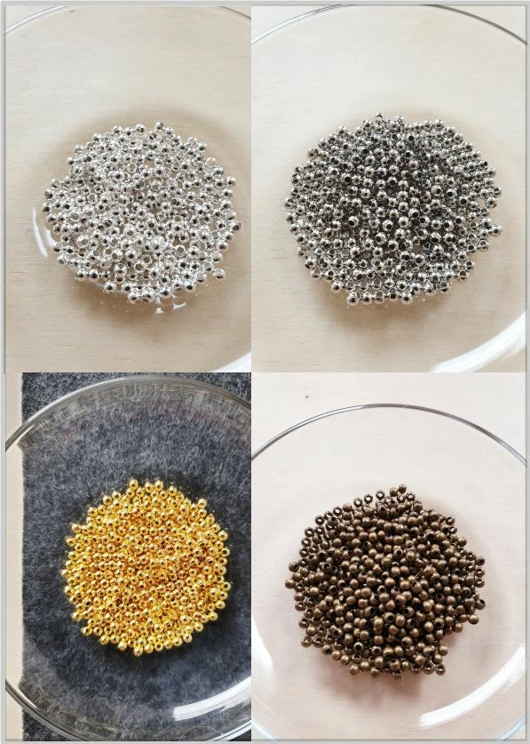 Perlen Schmuckherstellung Beads Spacer Zwischenperlen Silber Gold Bronze Ø 3mm - Bild 1 von 1