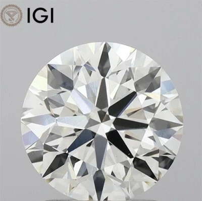 IGI Certificate 1.10 CARAT Round Cut CVD Lab Grown Diamond G Color VS1 Clarity - Image 1 of 4