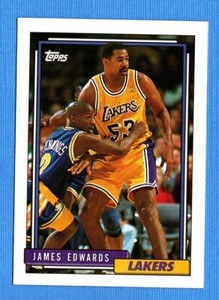 1992-93 Topps #374 James Edwards Los Angeles Lakers