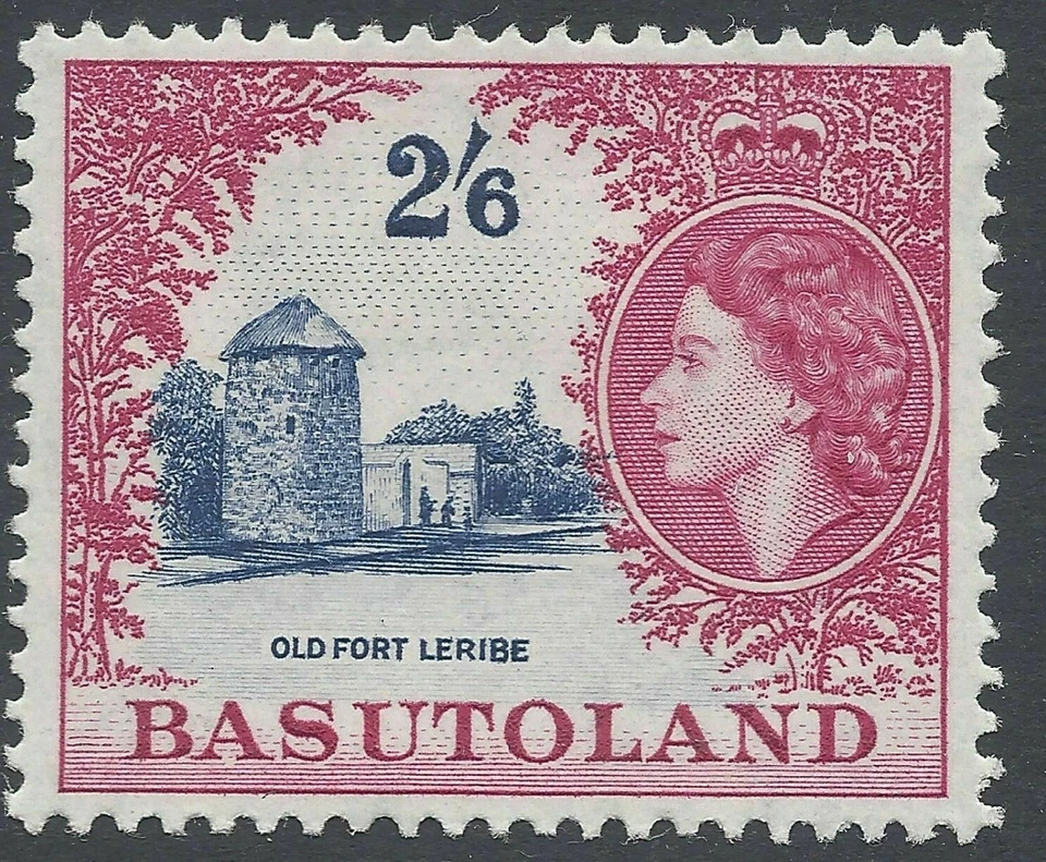 BASUTOLAND 1954-58 SG51  - 2s.6d. OLD FORT, LERIBE - MNH - CV £30 - Изображение 1 из 1