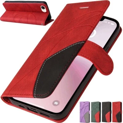 For iPhone 16e 16 15 14 13 12 11 Pro Max Magnetic Flip Wallet Leather Case Cover - Image 1 of 4