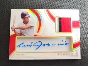 2023 Immaculate LUIS APARICIO Game Used 3 Color Jersey Patch Auto SSP 1/5. 