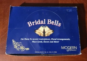 24 Bridal Wedding Bells Accent Floral Centerpiece Place Cards Favors Jingle - Picture 1 of 12