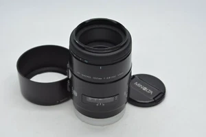 [Near MINT Minolta AF 100mm f/2.8 Macro Lens New type Sony A w/ Hood From JP - Picture 1 of 10