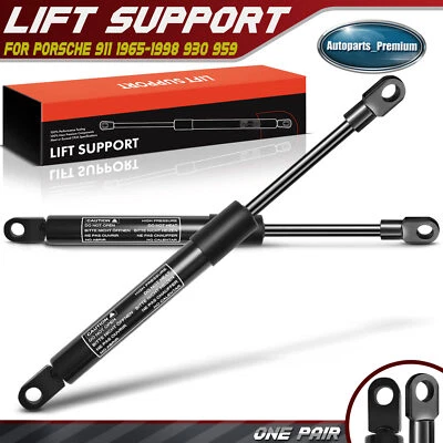 2 piezas soportes de elevación del capó trasero amortiguadores puntales para Porsche 911 912 930 con alerón Foto 1 de 4