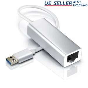 USB 3.0 Gigabit Ethernet LAN RJ45 Network Adapter 10/100/1000 Mbps Aluminum - Picture 1 of 2