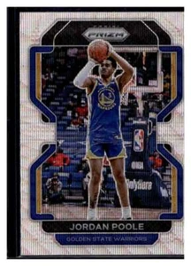 2021-22 Panini Prizm Silver Wave Prizm #222 Jordan Poole Card (Qty) - Picture 1 of 2