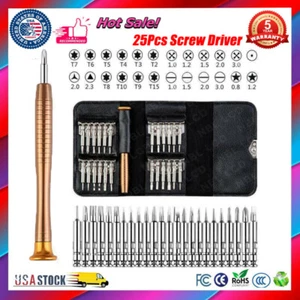 25 IN1 Small MINI REPAIR PRECISION SCREWDRIVER TORX TOOL KIT SET PHONES FIX US - Picture 1 of 6