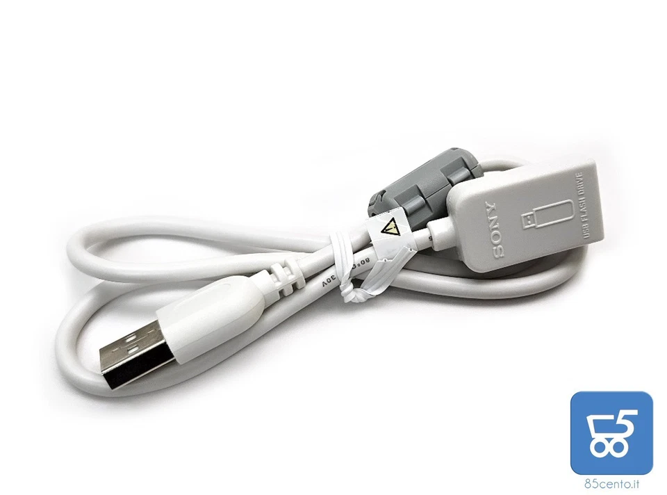 Mini prolunga Usb Sony M F 60 cm corta bianca carica Apple Mac Stereo DVR MOUSE - Immagine 1 di 1