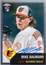 2022 Topps Chrome Platinum Anniversary Autographs Mike Baumann RC Rookie Card
