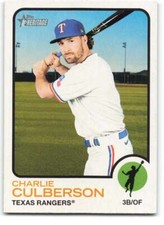 2022 Topps Heritage #479 Charlie Culberson SP Texas Rangers Baseball Card 30288