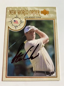 Stewart Cink Signed 2002 Upperdeck Golf New World Order Card # 72 - Picture 1 of 1