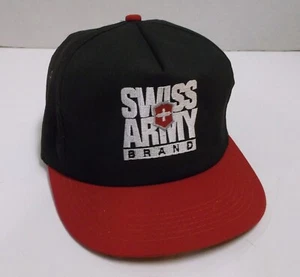 SOMBRERO CAMIONERO BORDADO MARCA EJÉRCITO SUIZO GORRA COLECCIONABLE, HECHO EN EE. UU., TALLA ÚNICA - Imagen 1 de 5