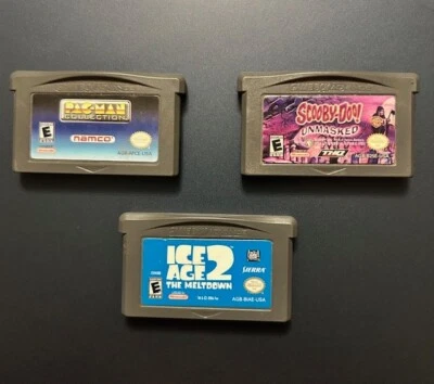 Nintendo Gameboy Advanced Game Cartridges (3) Pacman Scooby Doo & Ice Age - Image 1 of 4