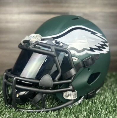 Casco de tamaño completo PHILADELPHIA EAGLES auténtico casco de fútbol americano Riddell velocidad Foto 1 de 4