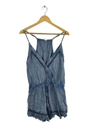 RIPCURL Kurzer Jumpsuit Damen Hose Gr. DE 40 blau Casual-Look - Bild 1 von 4