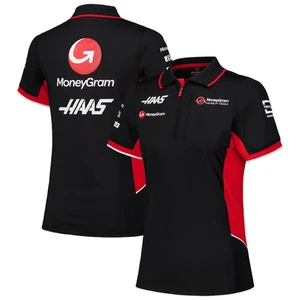Women's Black Haas F1 Team Fitted Polo ~ XL ~ NEW WITH TAGS - Picture 1 of 1