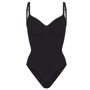 Skims S/M Seamless Sculpt Brief Bodysuit Compression Onyx Black NWOT MSRP $72 - Picture 1 of 8