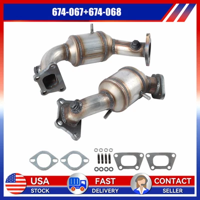 Front & Rear Manifold Catalytic Converter for Chevrolet Traverse 3.6L 2018-2021 Foto 1 de 4
