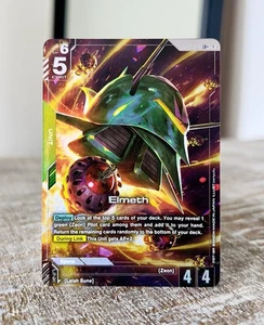 Gundam Card Game Dual Impact GD02 Elmeth GD02-020 LR+ Alt Art Holo Foil Rare - Picture 1 of 2